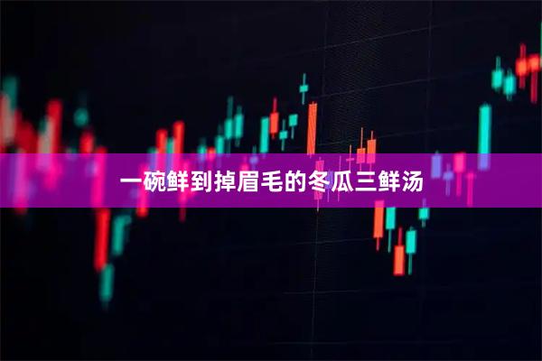一碗鲜到掉眉毛的冬瓜三鲜汤